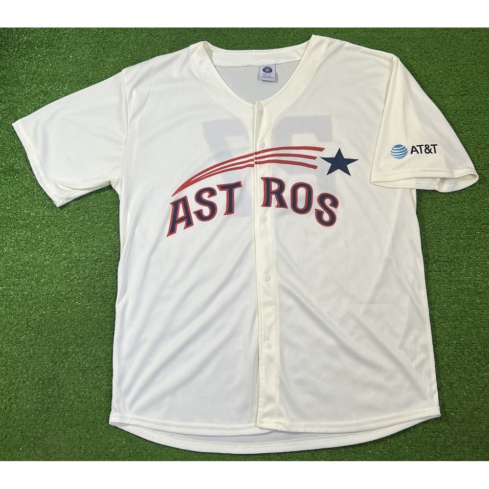 Houston Astros Throwback Jersey XL Cream Altuve Promo Shooting Star SGA NWOT